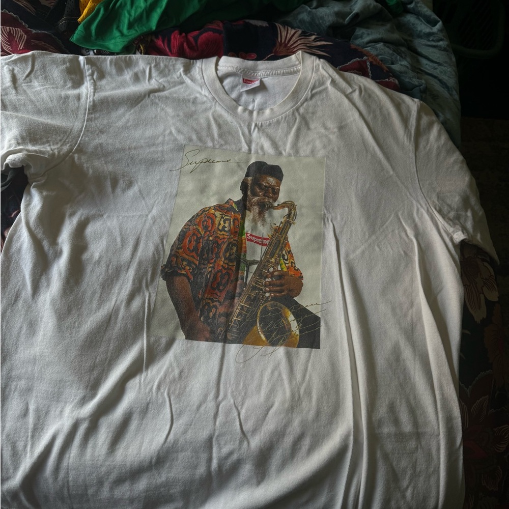 White Supreme art t shirt